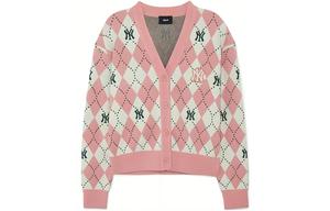 Нью-Йорк Янкиз Вязаный свитер Женский персиково-розовый MLB