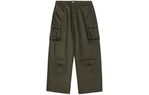 Кунг фу серия карго штаны унисекс CLOT, зеленый