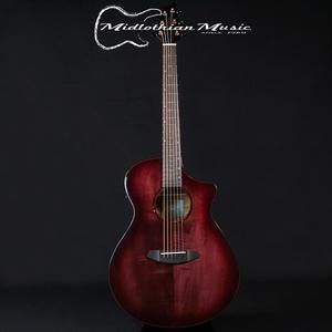 Акустическая гитара Breedlove ECO Collection - Pursuit Exotic S Concert CE - Acoustic-Electric Guitar - Pinot Noir Burst Finish
