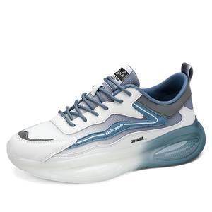 King Jinmai Низкие повседневные мужские кроссовки бело-голубые, цвет White Blue