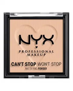 Профессиональная матирующая пудра Can´t stop Won´t stop Nyx Professional Makeup, 03 Light-Medium