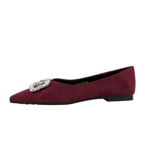 QITUMAUL Женские повседневные туфли Ancora Red на каблуке 1 см, цвет Ancora Red[Heel Height 1cm]