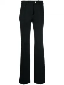 Брюки bootcut Courrèges, черный