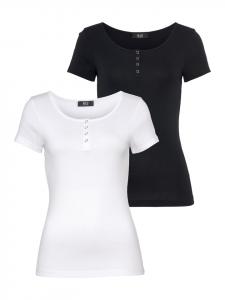 Футболка черно-белая H.I.S.