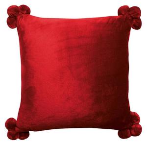 Подушка Vivaraise Tender Pompons, красный