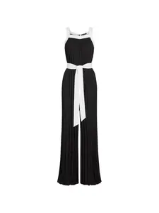 Плиссированный комбинезон Karl Lagerfeld, черный