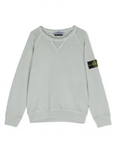 Толстовка с нашивкой Compass Stone Island Junior, синий