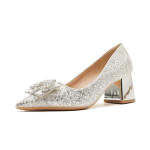 Туфли на высоком каблуке 5 см, женские Varib, Silver