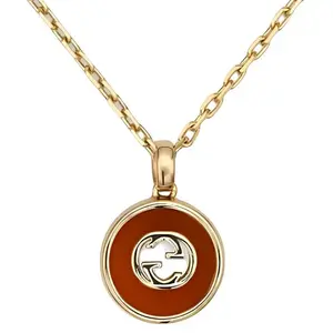 GUCCI Цепочка с переплетающимися бриллиантами унисекс yellow