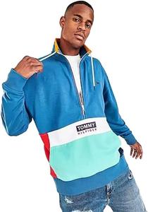 Мужская толстовка с капюшоном Tommy Hilfiger THD Half Zip, Marching Blue