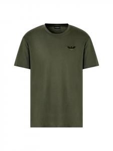 Пляжная футболка зеленого цвета Emporio Armani