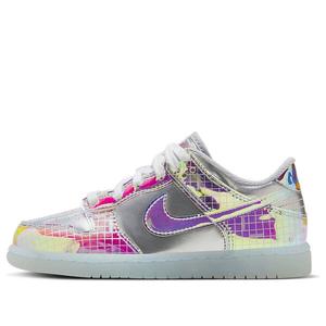 Кроссовки данки низкие Nike, серебряный