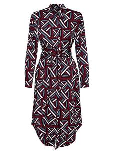 Платье-рубашка GREENBOMB, бургундия