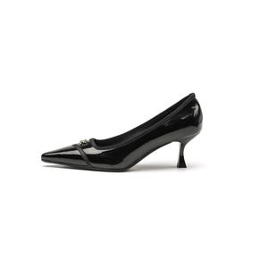 Туфли на тонком каблуке высотой 6 см для женщин QITUMAUL, Black[Heel Height 6Cm]