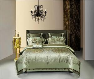 YUSIWOAL Комплект постельного белья из египетского хлопка с жаккардовым пододеяльником One Color