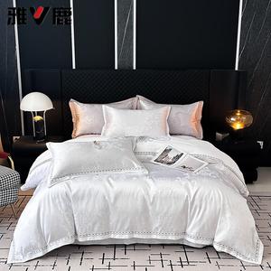 Комплект постельного белья Yalu Wedding Bedding 2.0, 4 предмета, 220х240/250х270 см, белый