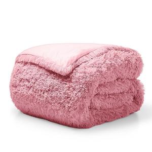 Пододеяльник Bare Home Shaggy из искусственного меха, цвет Light Pink