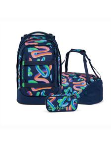 Satch Рюкзак 'Pack Schulrucksack Set 3tlg' в цвете Marine Blue