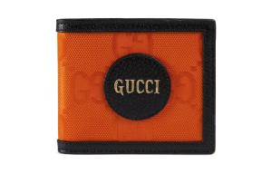 GUCCI Off The Grid Нейлоновый с кожаными вставками кошелёк Мужской Оранжевый/Чёрный