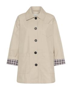 Kaffe Межсезонная куртка 'KAvalentina' в светло-бежевом цвете