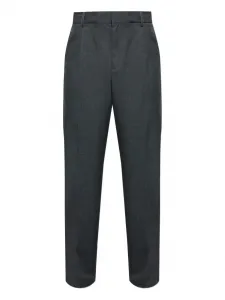 Брюки со складками Add, серый