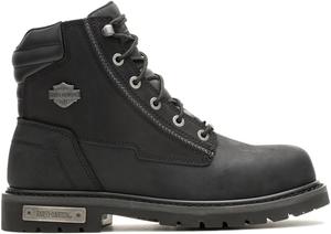 Мужские рабочие/служебные кроссовки Harley-Davidson Vintner с металлическим носком, высота голенища 15 см, черные