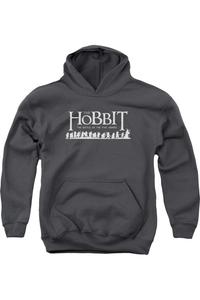 Молодежная толстовка с капюшоном Hobbit Walking Logo Gildan, Charcoal