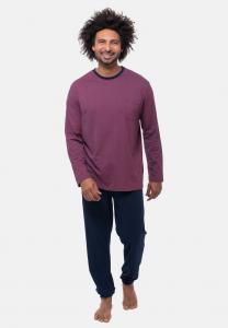 Пижамный комплект AMMANN HOME SET, Dunkelblau/Rot/Dark Blue