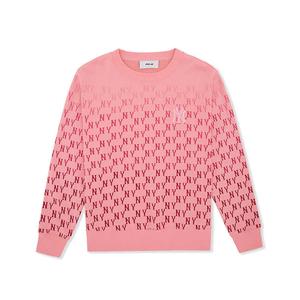 Классический Монохромный Градиентный Свитшот Unisex Pink MLB