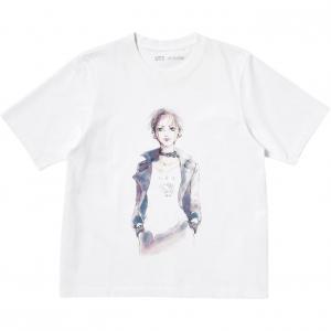 Футболка Yamazaki Ai, Collaboration, женская UNIQLO, белый