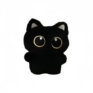 LALABABY Черная кошка пищащая игрушка плюшевый брелок 8 см