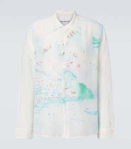 Рубашка из хлопка и шелка с принтом Adorn Our Legacy, SEA VIEW PRINT COTTON SILK