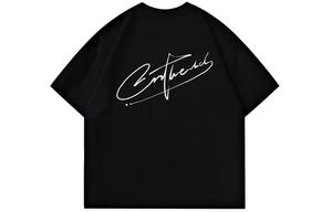 Футболка унисекс без принта, черная, улучшенная ткань