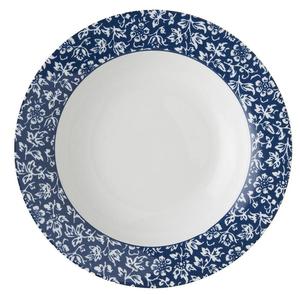 Тарелка Laura Ashley tief 22 см Sweet Alyssum, синий - керамическая посуда - 22 x 4 x 22 см