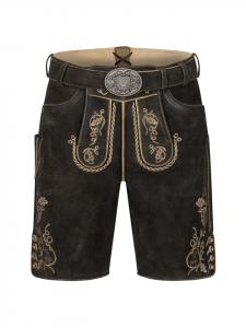 KRÜGER Кожаные брюки Orlando коричневого цвета