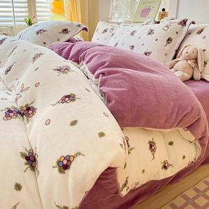 Disney Пододеяльник 220х240 см, зимний утепленный, высоковорсовый велюр Tuotutu