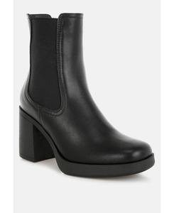 Женские ботинки челси из искусственной кожи Scuala London Rag, Black