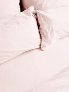 Erlich Textil  Простыня на резинке из хлопка и льна, цвет магнолия