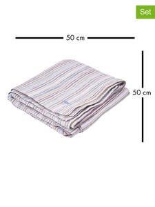 Fynch-Hatton Набор из 4 шт : разноцветные салфетки "Sandibe" - (Д)50 x (Ш)50 см