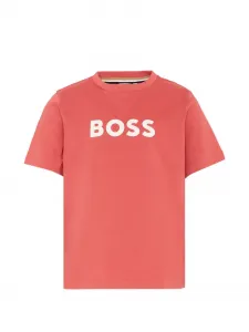 Футболка с короткими рукавами BOSS Kidswear, красный