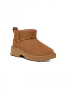 Угги Classic Ultra Mini New Heights UGG Kids, коричневый