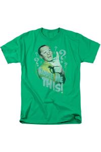 Футболка / футболка для взрослых с коротким рукавом Batman Classic Tv Riddle Me This Gildan, цвет kelly green