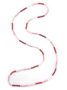 Collezione alessandro Длинное ожерелье «Кейтлин» розового цвета