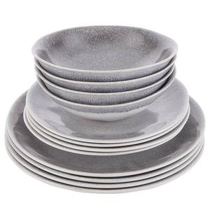 Набор посуды атлантис (12 предметов) Butlers, серый