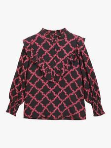 Детский топ Riley с принтом "Ромашки и решетка" Whistles, Pink/Multi