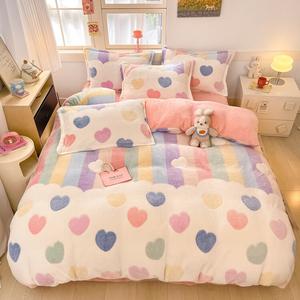 Disney Комплект постельного белья из 4 предметов, простыня на резинке, для кровати 180 см, размер 200x230 см