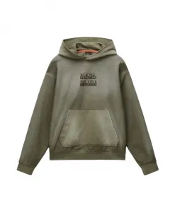 Худи Comel из французской махровой ткани Napapijri, зеленый