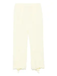 Брюки с жатым эффектом Issey Miyake, желтый