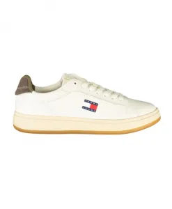 Белые кожаные женские кроссовки, спортивный шик Tommy Hilfiger, белый