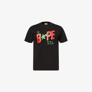Футболка A Bathing Ape с принтом в виде звезды, черный